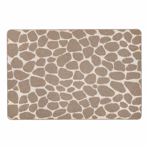 My Mat Sculptured Patterned Pebble Mink Rug, Brown, W: 100 cm, L: 150 cm