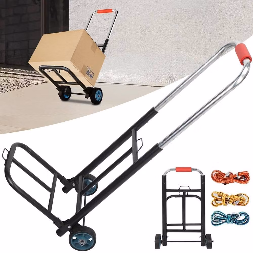 NESTLUNE Heavy Duty Sack Truck Barrow Trolley in Black – 4
