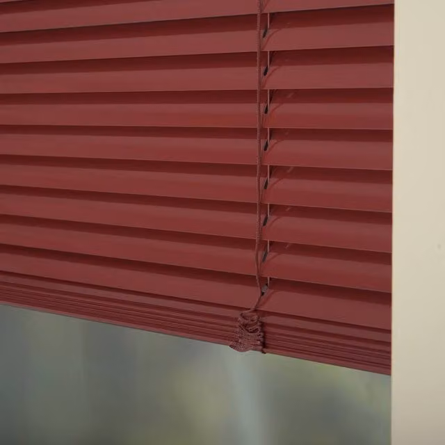 Premier Persia Made To Measure 25mm Aluminium Venetian Blind in Red