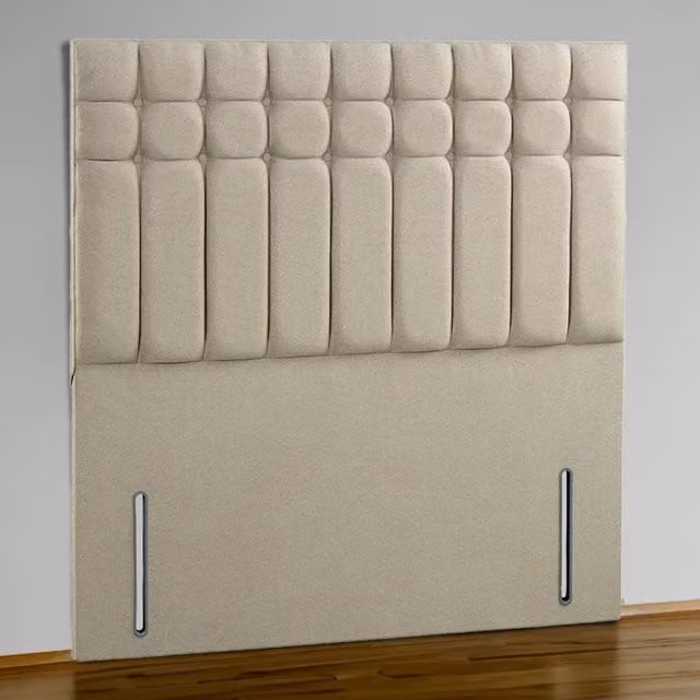Divan Base Direct Amalfi Floor Standing Upholstered 3FT Headboard in Beige