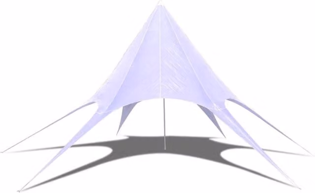 Berkfield Home Hexagon Star Garden Pavilion Gazebo in White – 1