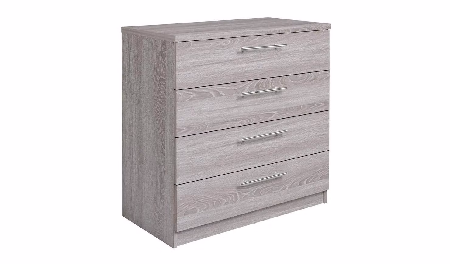 Brisbane 4 Drawer Chest Grey Oak Storage Organiser for your Bedroom