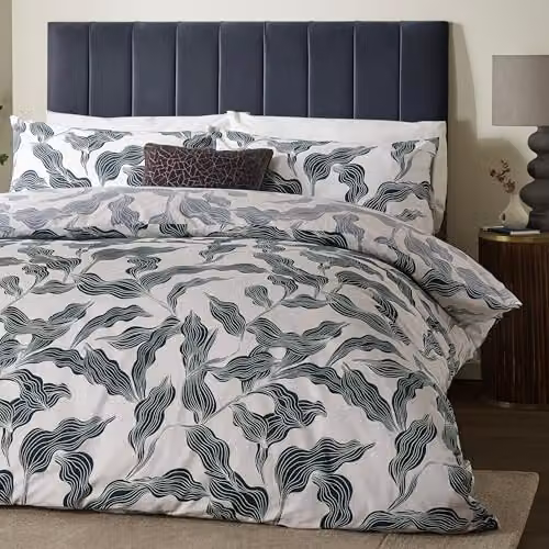Riva Home Reversible Cotton Blend Floral Duvet Cover Set – 3