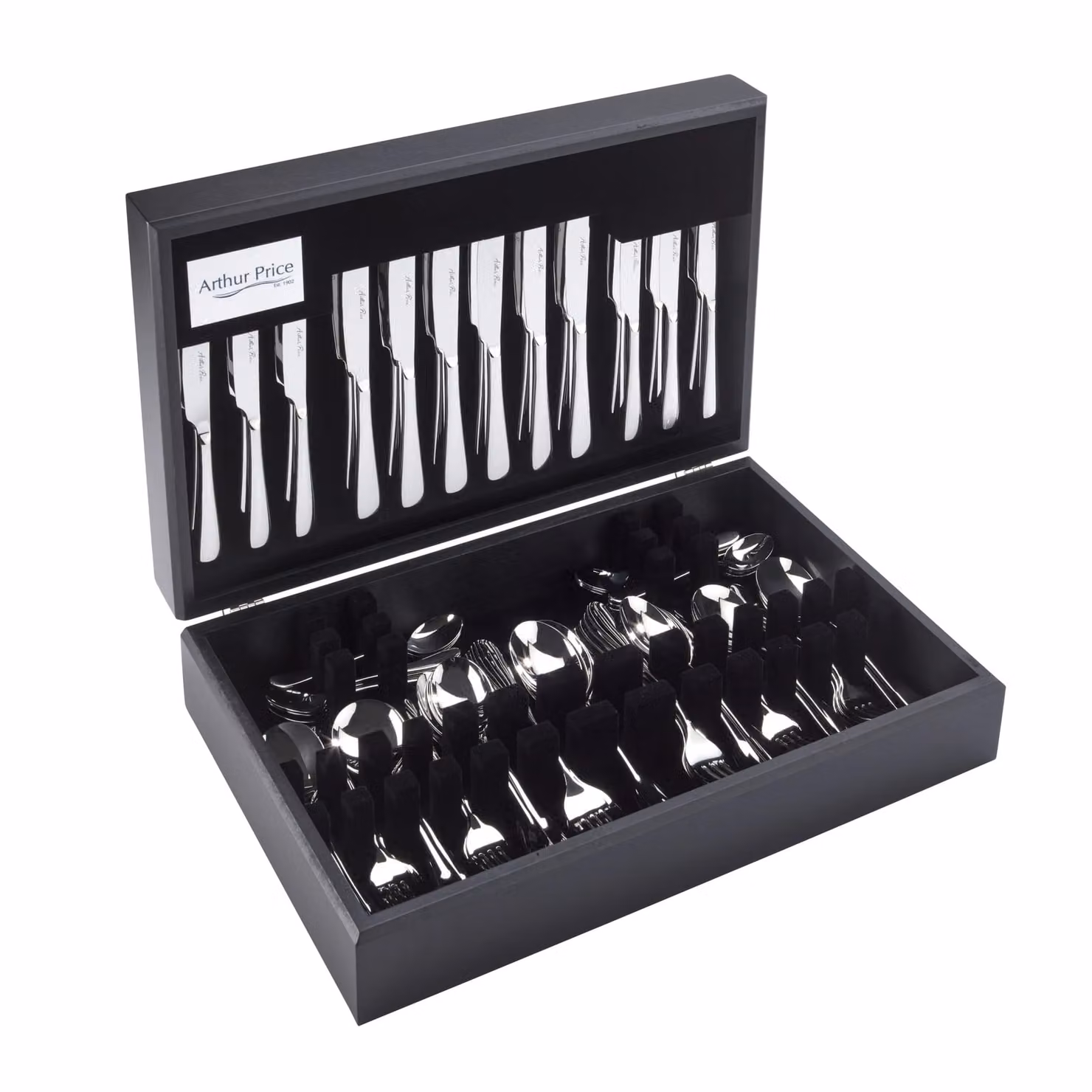 Arthur Price Signature Camelot 124 Piece Stainless Steel Cutlery Set for 12 People in Silver – 2