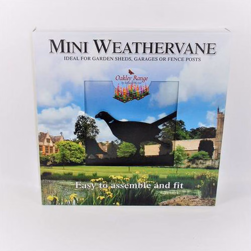 Buttercup Farm Mini Pheasant and Partridge Weathervane in Black Steel – 2
