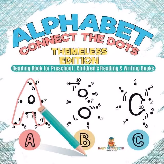 Baby Professor Alphabet Connect the Dots Themeless Edition Multicolour Reading Book