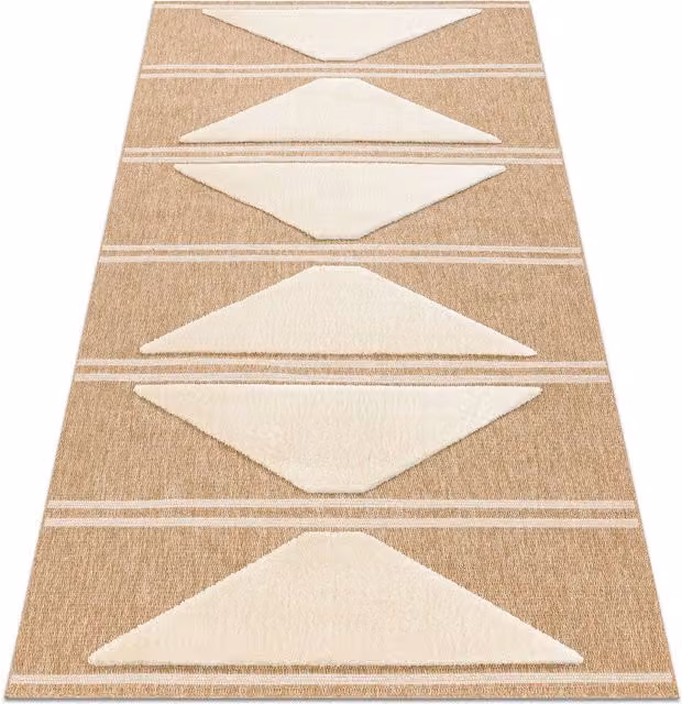 RugsX Spark Geometric Rug in Beige, W 160 cm x D 220 cm – 1
