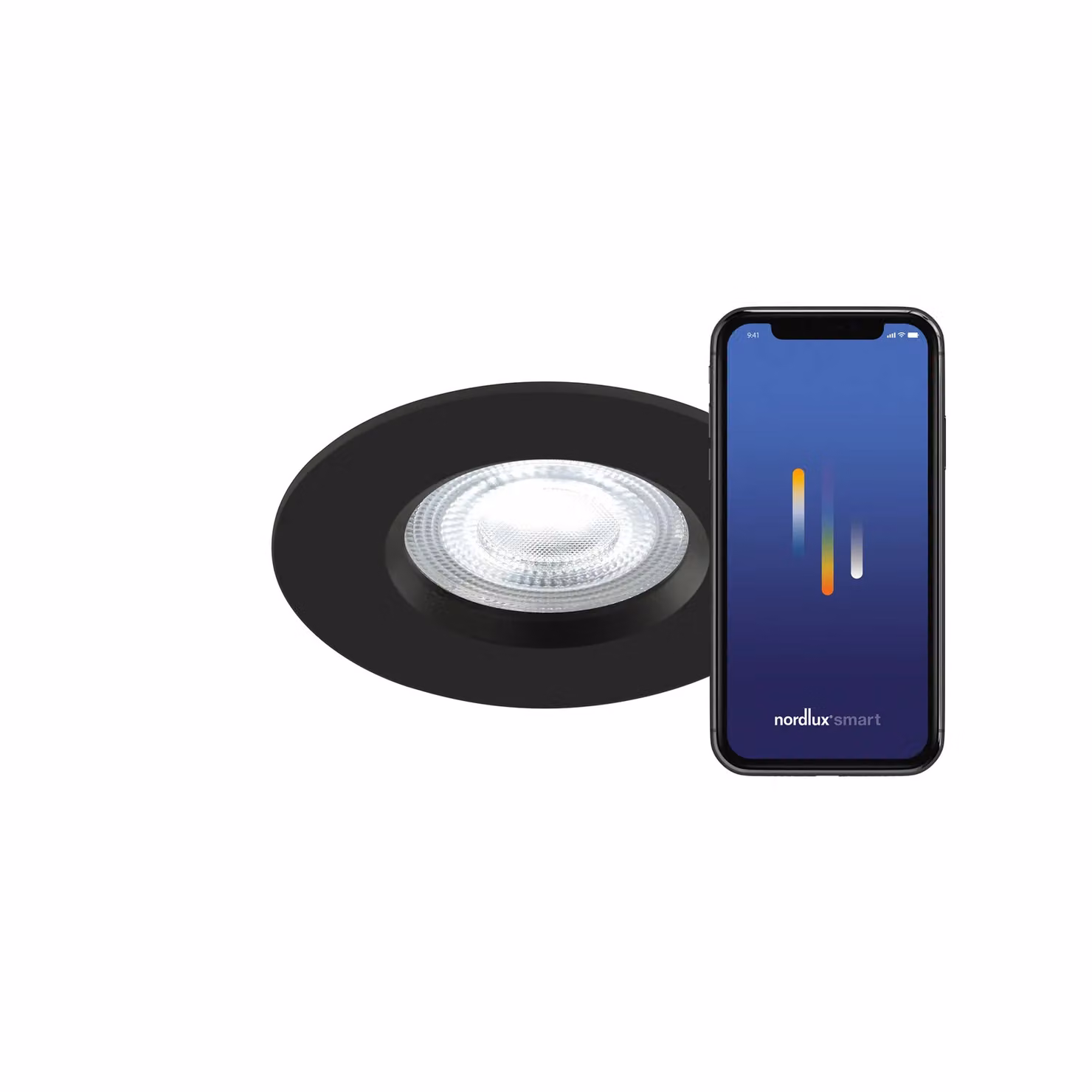 Nordlux Donsmart Recessed LED Downlight, Black Plastic, IP65, Dimmable and Connectable, Mains Powered – 2