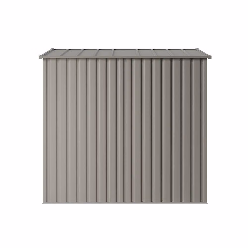Living and Home Grey Metal Pent Garden Storage Shed with Sliding Door – 3