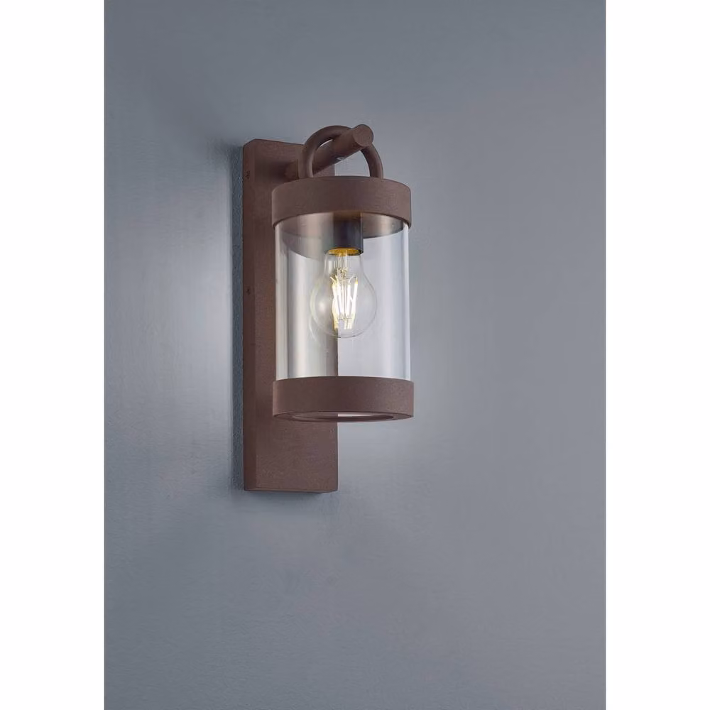 Netlighting Sambesi Modern Outdoor Wall Lantern in Brown with Dusk Sensor and IP44 Rating – 2