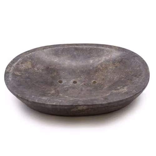 KDMD Classic Oval Grey Marble Soap Dish