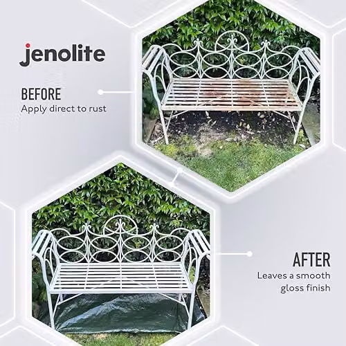 JENOLITE White Gloss Multi Surface Paint, 1 Litre (RAL 9016) – 4