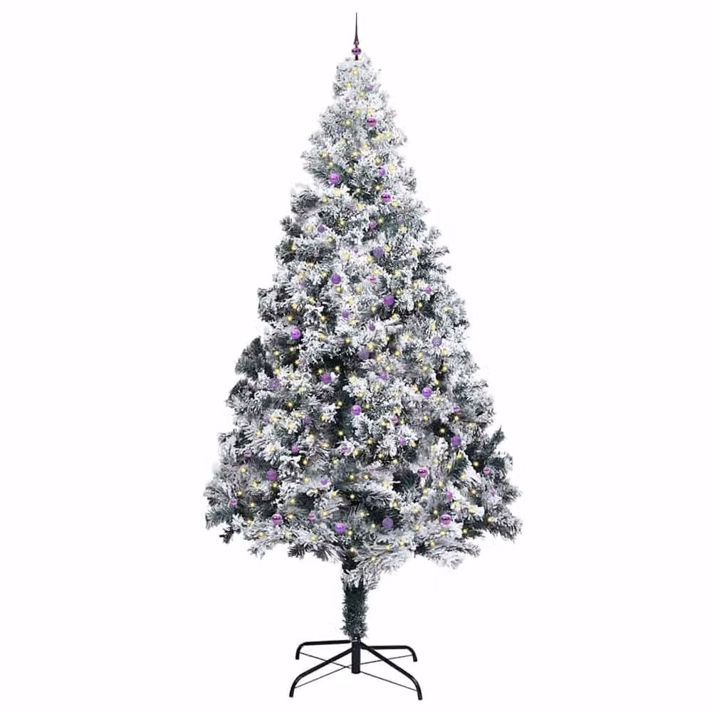 Berkfield Home Pre-lit Artificial Christmas Tree with Ball Set, Green, Height: 400 cm – 3