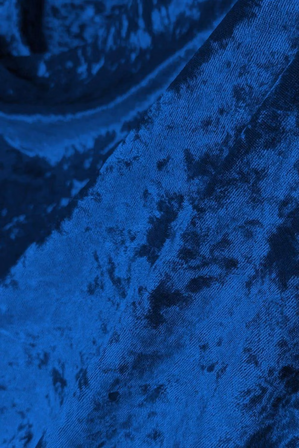 Neel Blue Crushed Velvet Table Runner in Blue, W/L: 33 x 274 cm – 3
