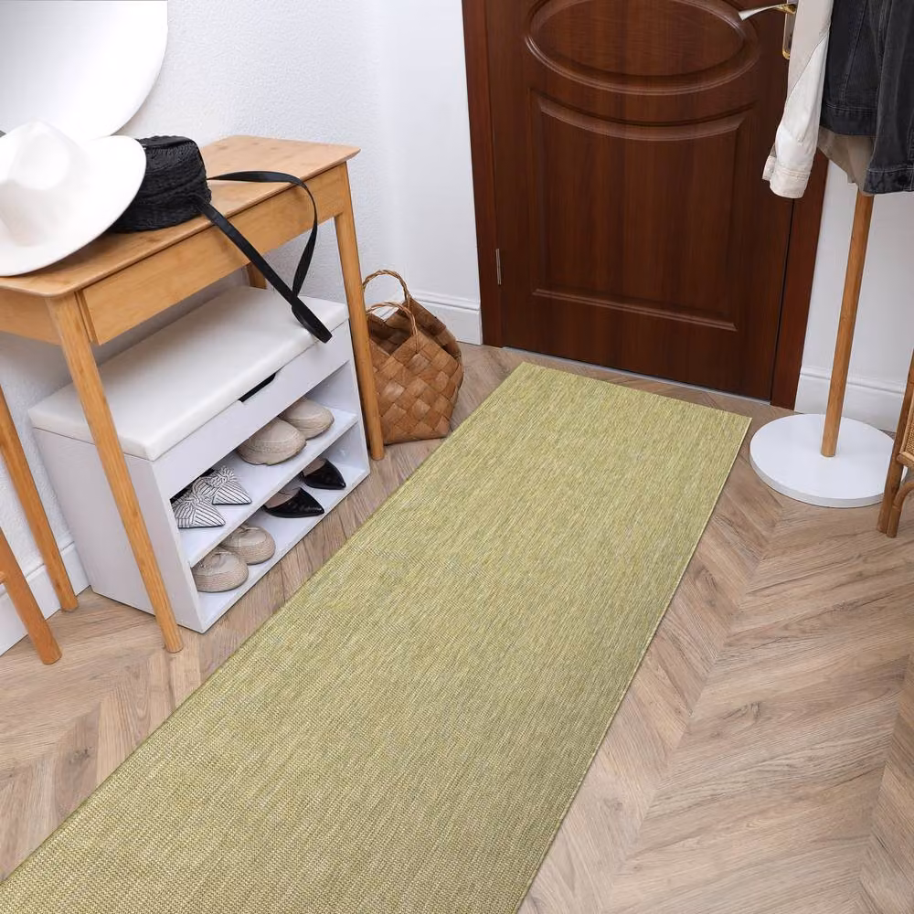 RugsX Sion Green Flat Weave Runner, W: 60 cm, L: 300 cm – 2