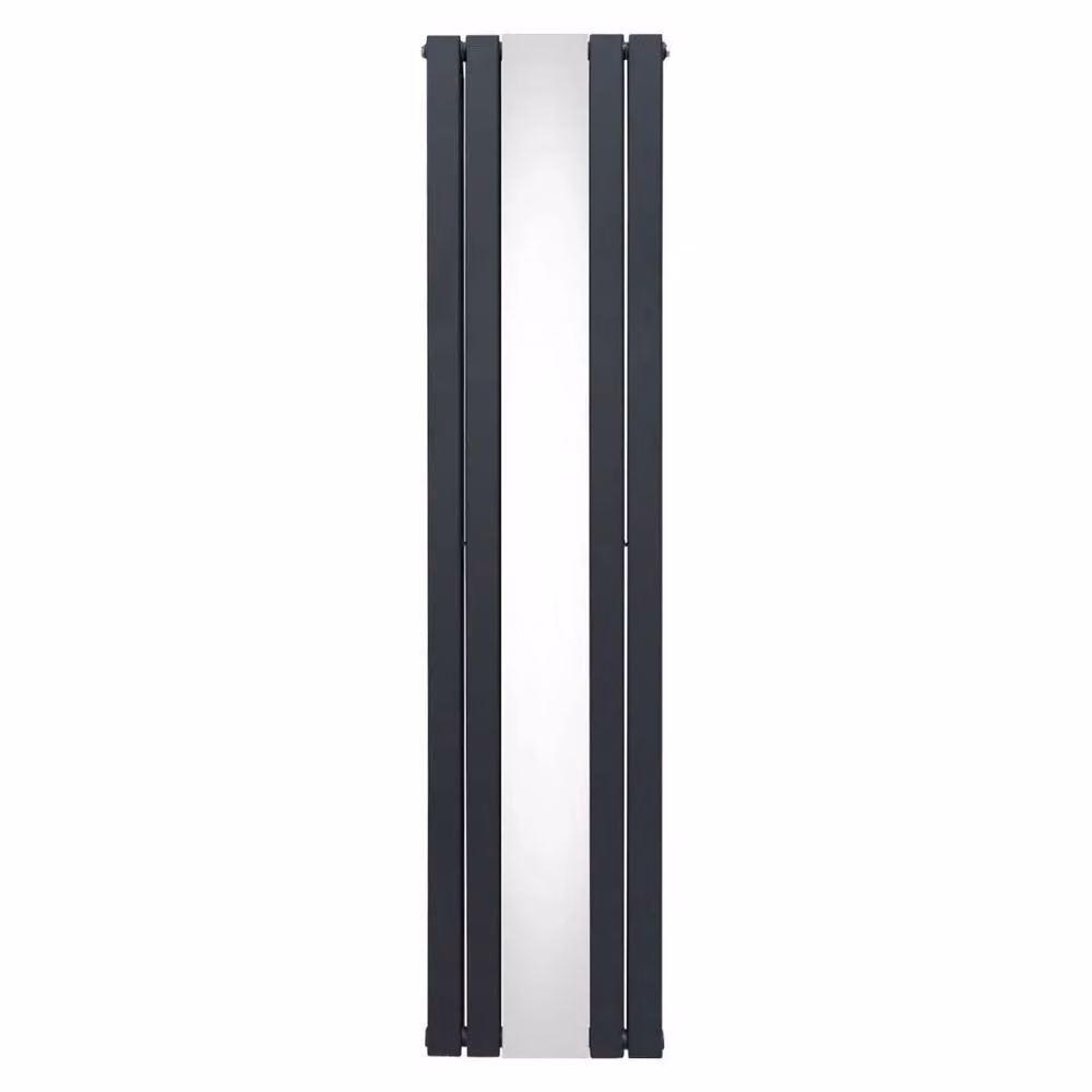 Monstershop Flat Mirror Radiator in Anthracite Grey, W/H: 180 x 42.5 cm – 2