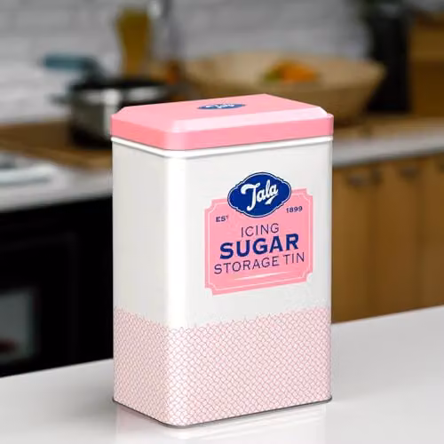 Tala Metal Pink and Multicolour Storage Tin, W/D/H: 18.5 x 18.5 x 19.0 cm – 5