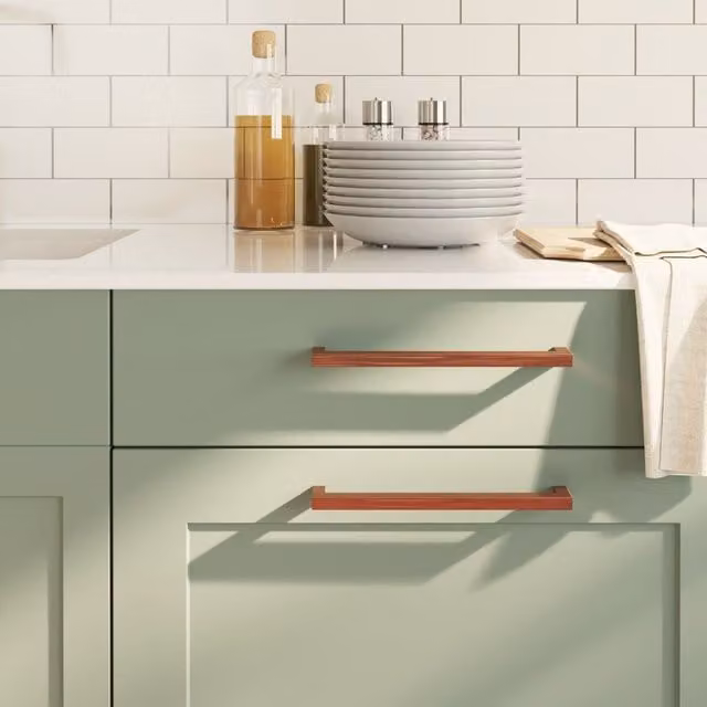 Berkfield Home Stainless Steel Cabinet Handles, 5 Pack, Bronze and Brown, Length: 224 mm