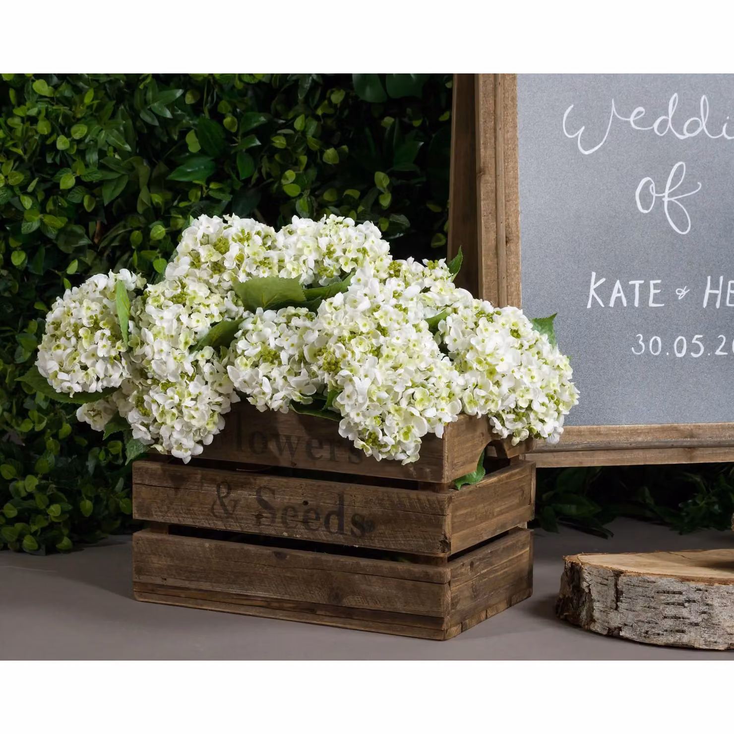 Love Lace White Lace Cap Hydrangea Artificial Flower, 1 Stem – 2