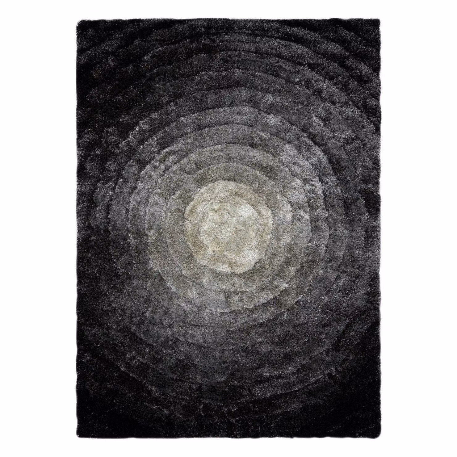 RugsX Flim Grey Rectangular Polyester Rug, W: 80 cm, L: 150 cm – 3