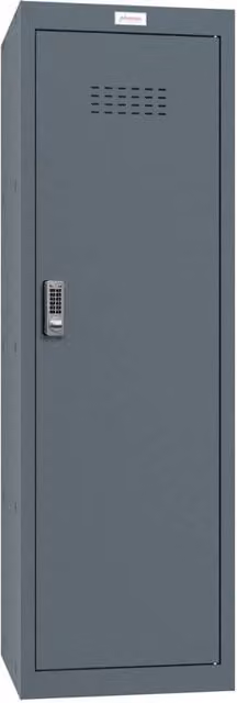 Phoenix Safe Company Grey Cube Locker CL1244AAE with Electronic Lock and Hinged Doors, 173L, W/D/H: 120 x 120 x 120 cm
