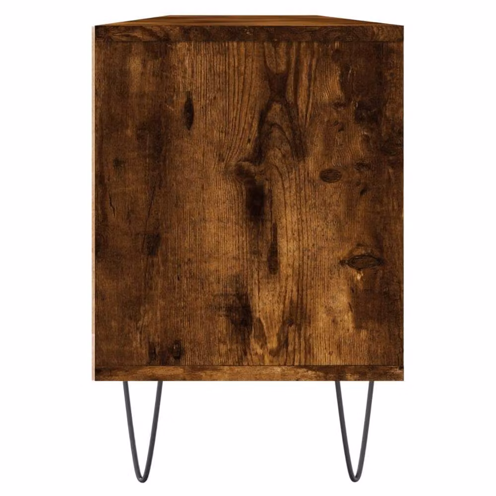 Berkfield Home TV Cabinet in Smoked Oak Brown, W: 150 cm, D: 30 cm, H: 44.5 cm – 4