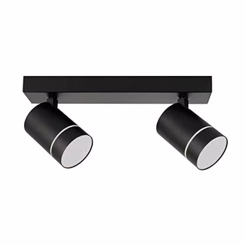 Netlighting Selma Modern Twin LED Ceiling Spotlight, Black, 4000K – 1