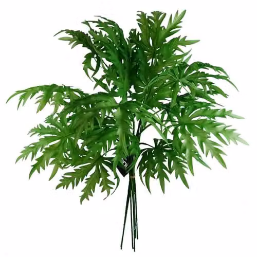 Green Organic Leaf Design Artificial Floral Plastic Flowers – 1