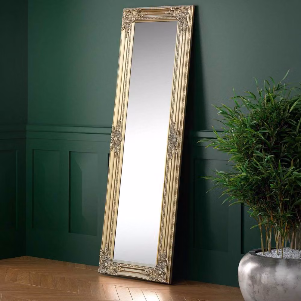 Cheshire Lumière Gold Full Length Rectangular Dress Mirror – 2