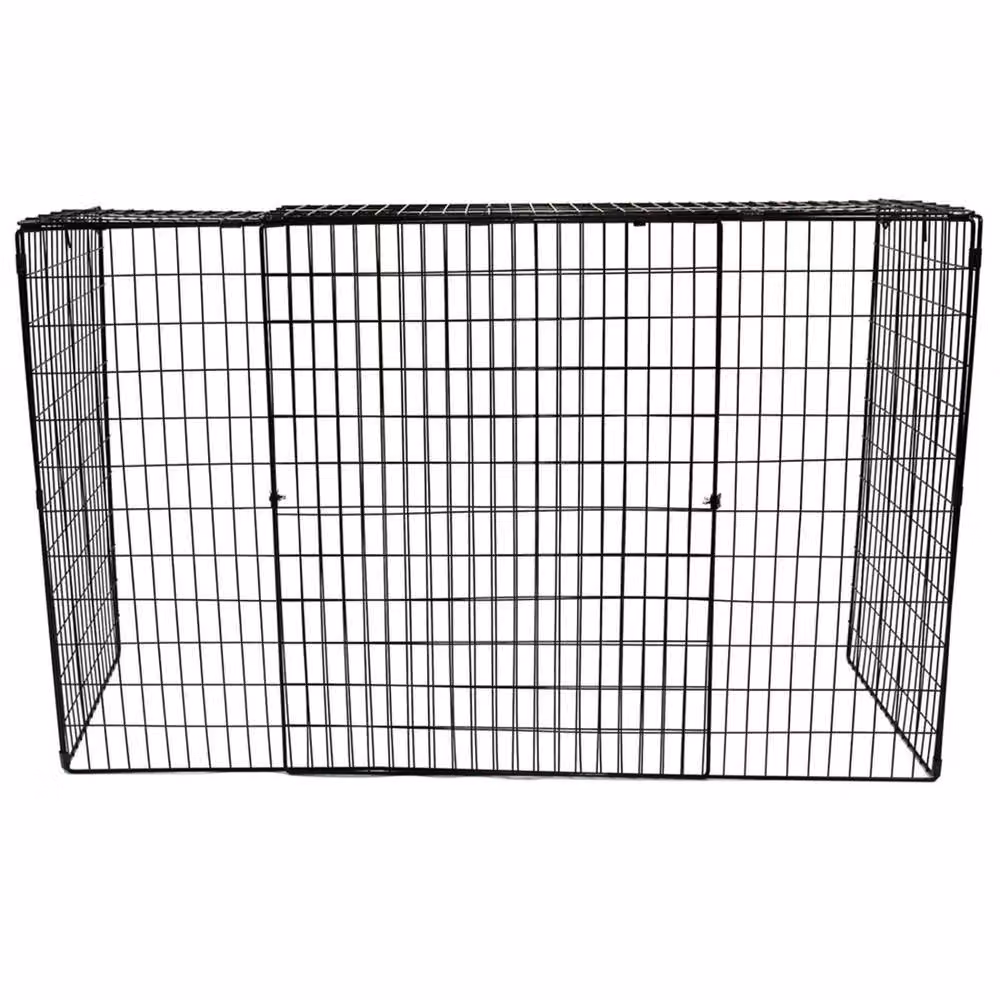 VOGREX Extendable Metal Nursery Safety Screen for Fireplace and Stove, Black – 1