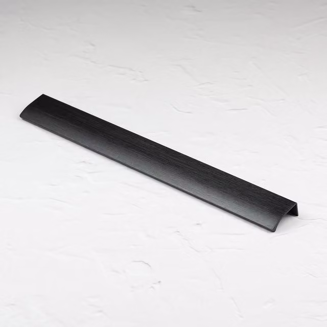 Matt Black Aluminium Profile Edge Flush Pull Handle