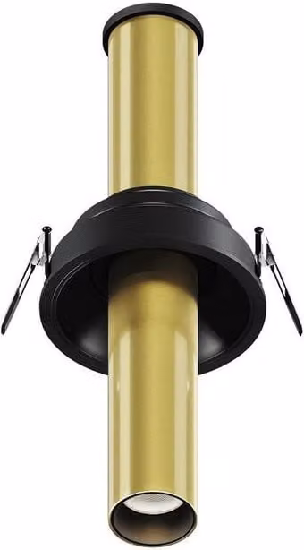 Netlighting Focus T Recessed Round LED Downlight in Gold/Brass, 3000K, 460lm, Diameter: 20 cm