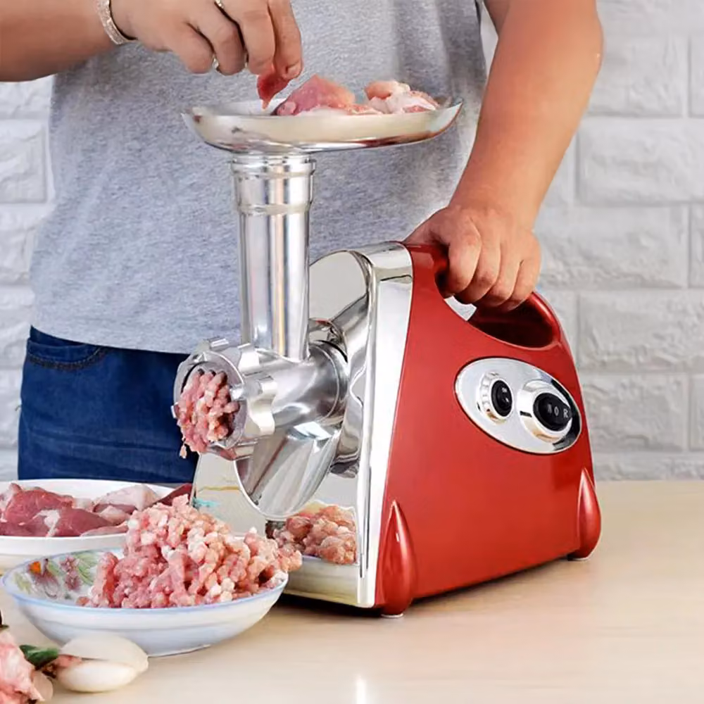 Living and Home 2800W Electric Meat Grinder, Mincer, Mixer and Sausage Stuffer in Red – 5