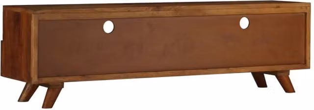 Berkfield Home Retro TV Cabinet in Brown Solid Reclaimed Wood W/D/H: 140 x 40 x 40 cm
