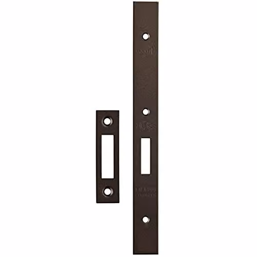 Loops Forend Strike and Fixing Pack for DIN Euro Deadlock in Matt Bronze