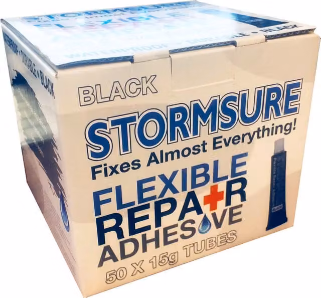 Stormsure Flexible Repair Adhesive Black, 50 x 15g Tubes
