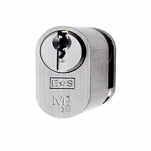 Loops 42mm Oval Single Cylinder Door Lock in Satin Chrome Silver – 2