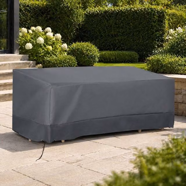 STILVORA Grey Water-Repellent Polyester Sofa Garden Furniture Cover, 190.5 cm
