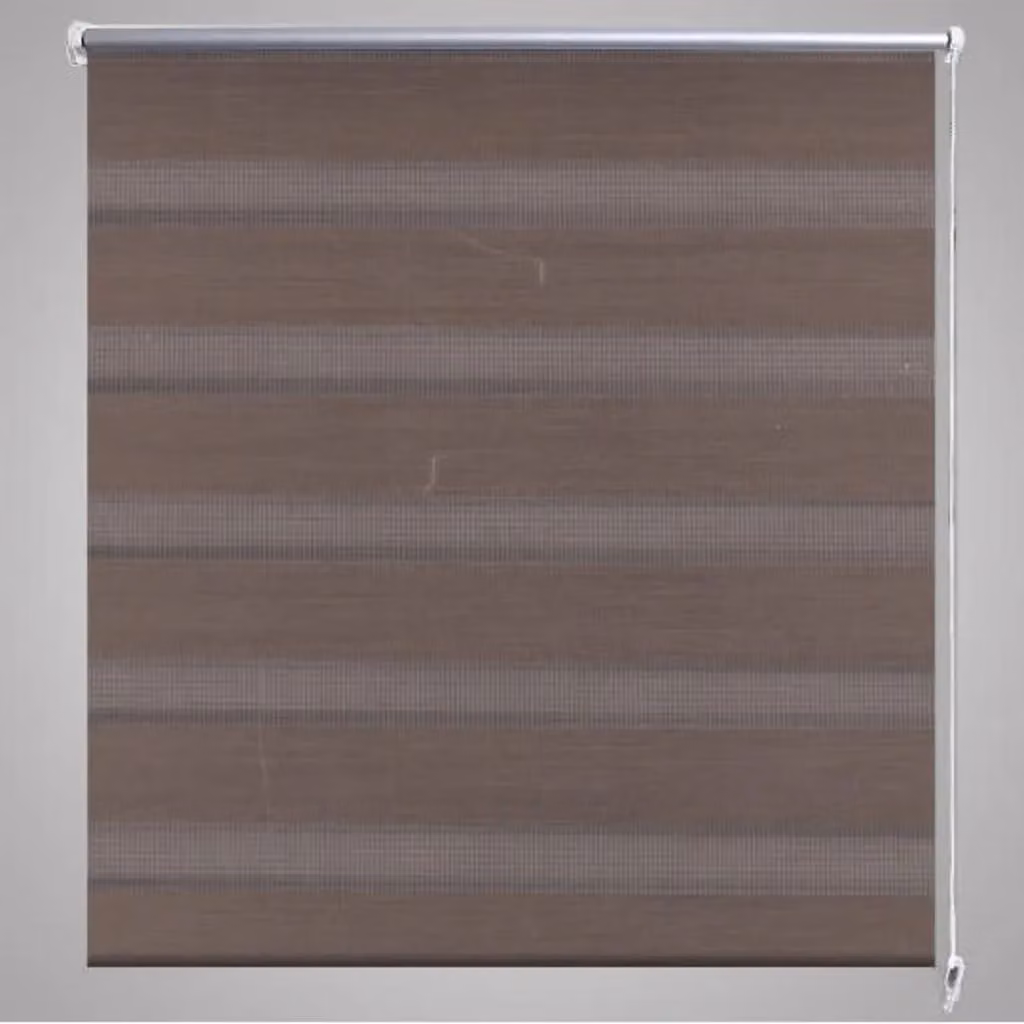 Berkfield Home Zebra Blind, Brown and White, W: 140 cm, H: 175 cm – 2