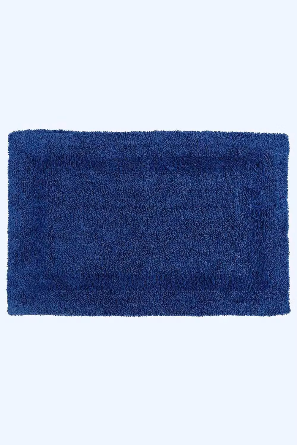 Homescapes Luxury 2 Piece Cotton Bath Mat and Pedestal Mat Set, Navy Blue, 1600GSM, Non-Slip and Reversible – 2