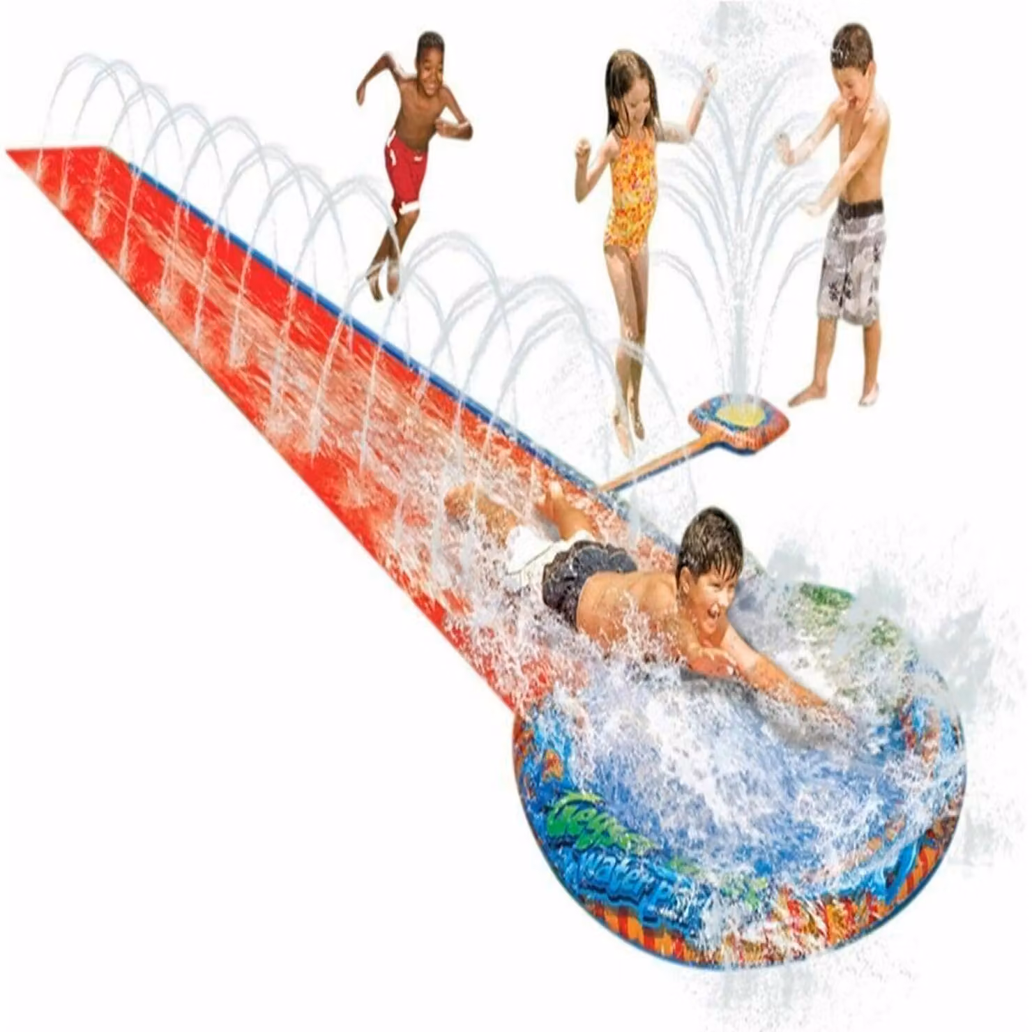 Rexco Red Garden Water Slide with Spray and Slide – 2