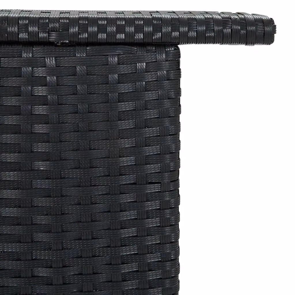 Berkfield Home Black Poly Rattan Garden Bar Table W/D/H: 120 x 55 x 110 cm – 3