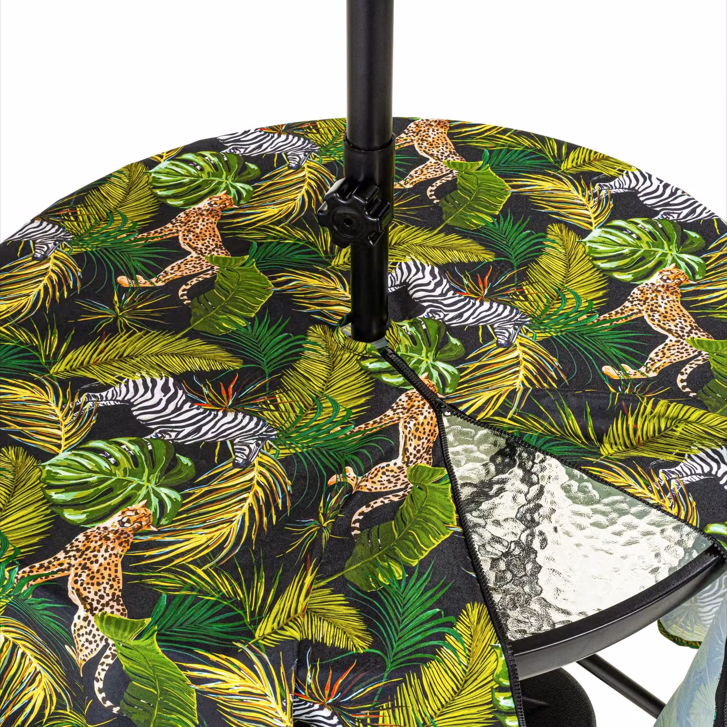 Luxury Living Safari Round Tablecloth in Green and Multicolour, Diameter: 180 cm – 2