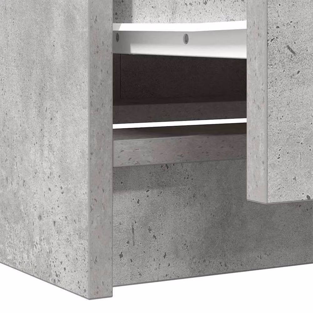 Berkfield Home TV Cabinet in Concrete Grey, W/D/H: 40 x 35 x 54 cm – 3