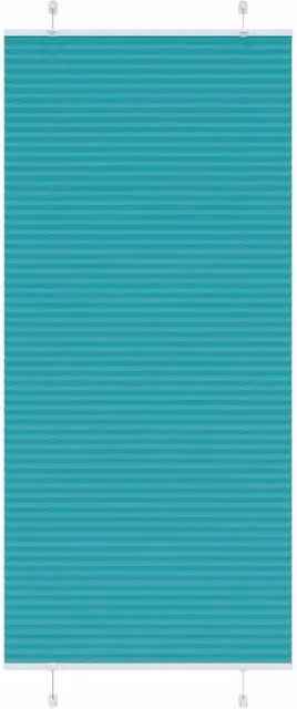 Berkfield Home Single Pleat Corded Blind in Petrol Green, W: 85 cm, H: 200 cm