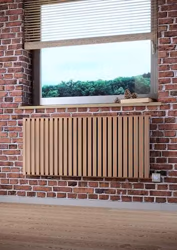 Terma Nemo E Electric Radiator with Bluetooth App Control, Bright Copper, 1 kW, H: 53.0 cm, W: 118.5 cm, D: 5.3 cm – 4