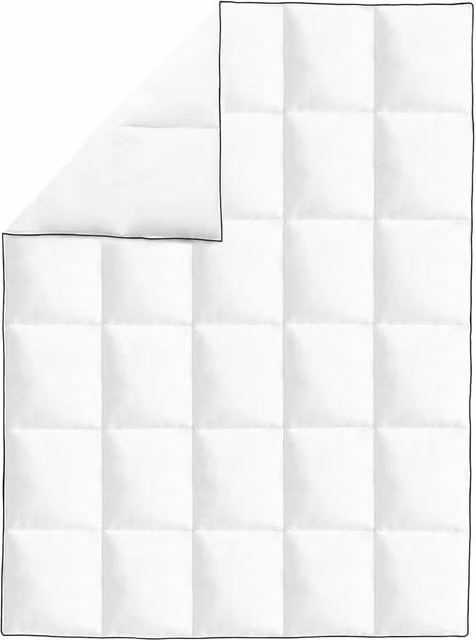 Berkfield Home Winter Down and Feather Duvet Set, 2 Pieces, White, W: 135 cm, L: 200 cm