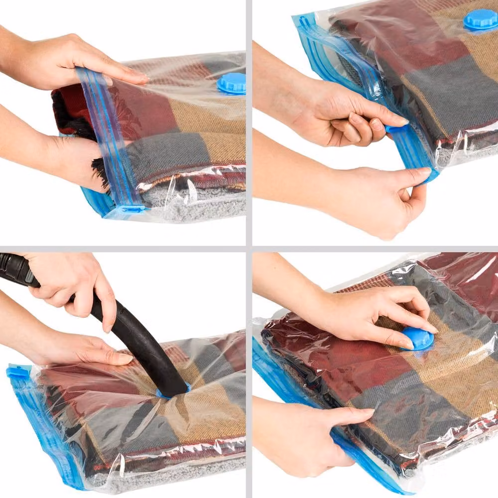 tectake Large Transparent Vacuum Storage Bags – 3