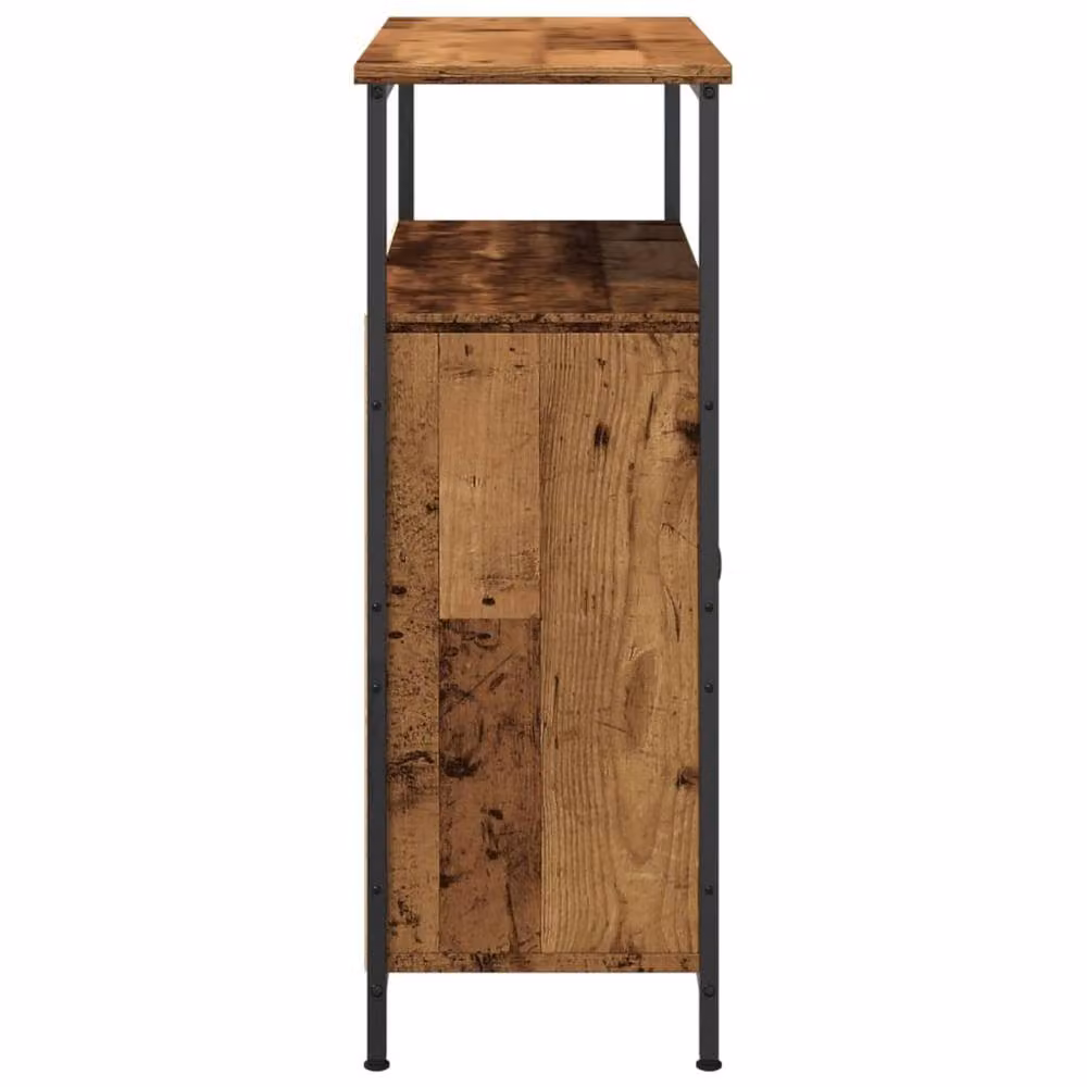Berkfield Home Industrial Sideboard in Brown Old Wood, W/D/H: 70 x 30 x 80 cm – 4