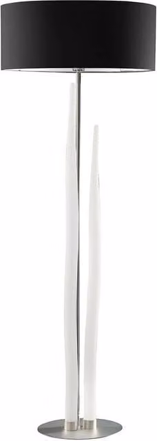 Netlighting Estalacta 3-Light Floor Lamp with GU10 Dimmable Shades in Silver, White and Black